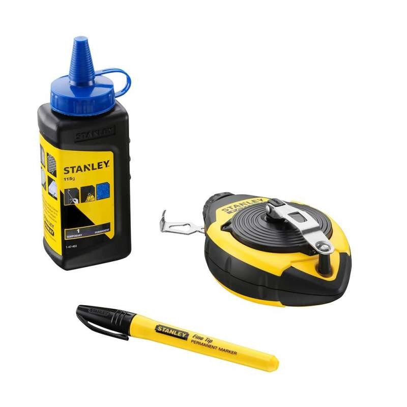 Kit cordeau traceur FATMAX 30 m STANLEY - 0-47-681