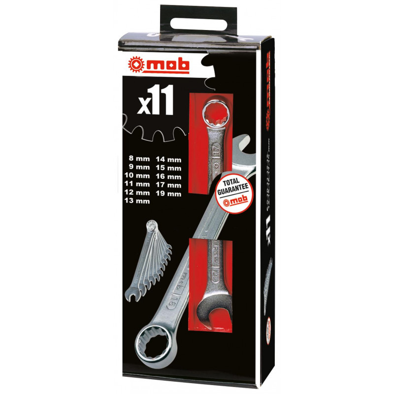 Coffret clés mixtes 8 à 19 mm - 11 Pièces