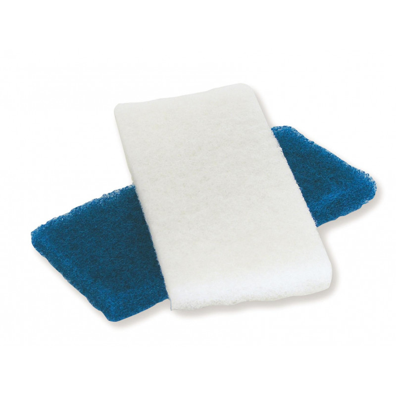 Lot de 2 tampons abrasifs 1 bleu et 1 blanc...