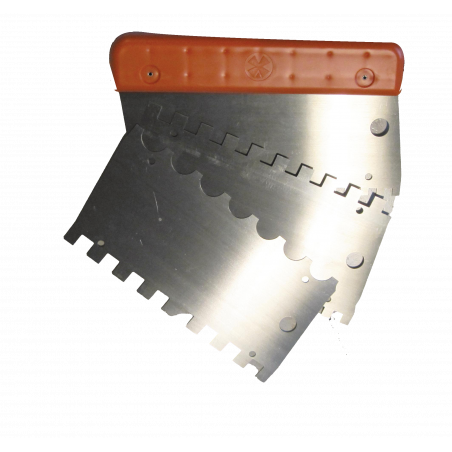 Kit lames à carreler acier 3 lames + poignée orange MONDELIN - 255201