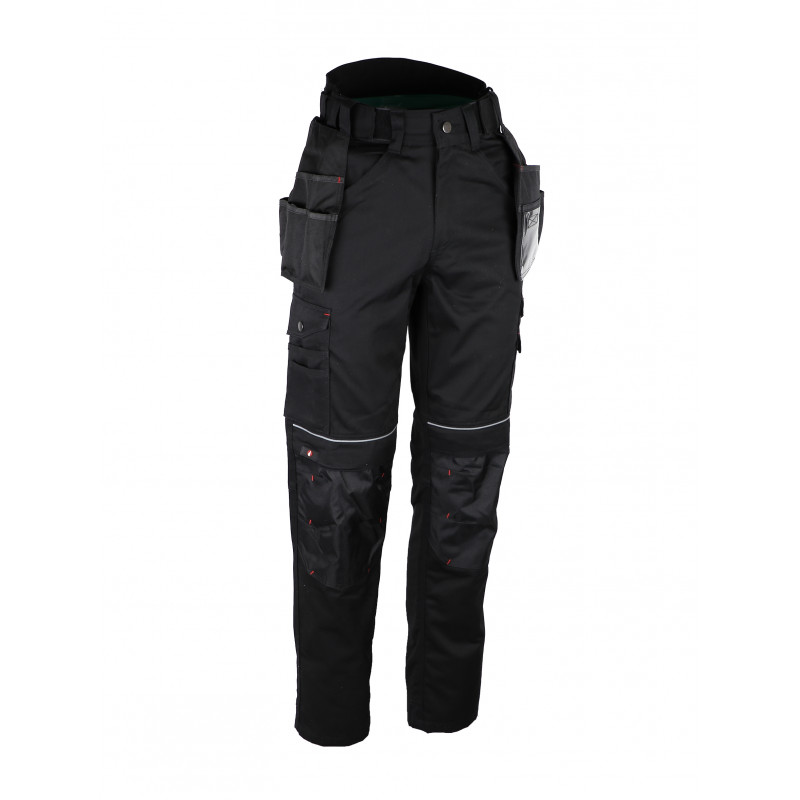 Pantalon de travail Noir Coton/polyester (65/35). 300 g/m2