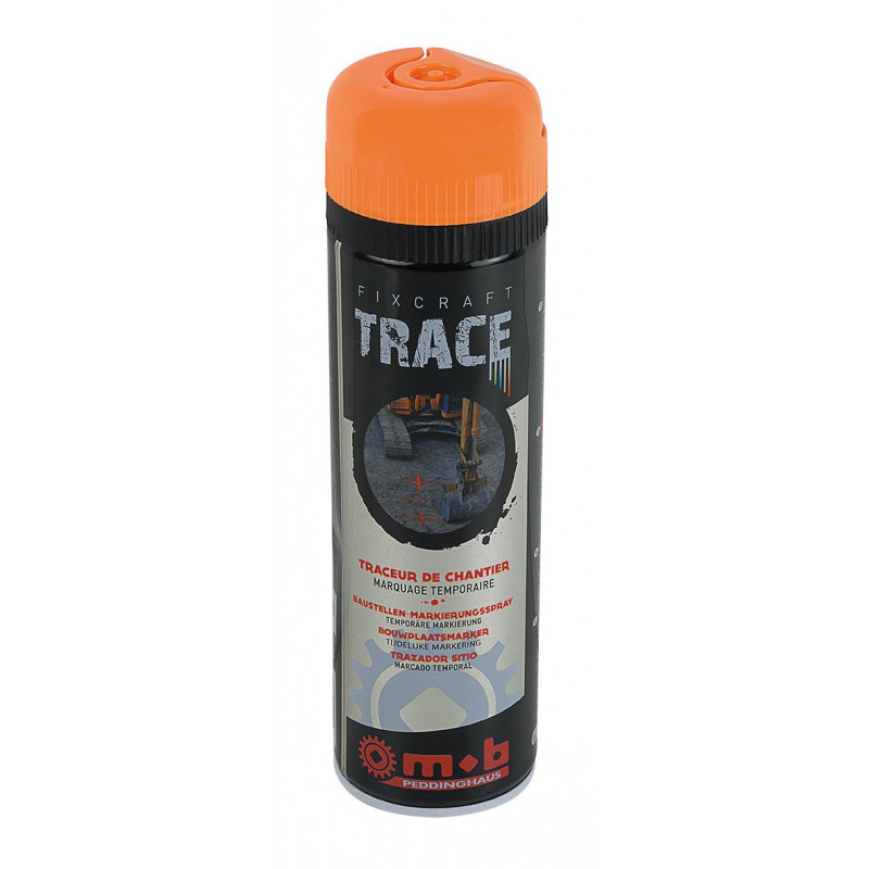 Bombe de traçage 500ml Orange fluo - Unité