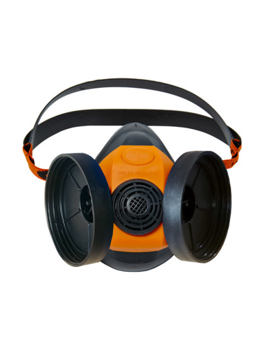 Demi masque respiratoire DM756C en caoutchouc...