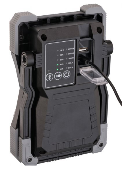 Projecteur LED portable RUFUS rechargeable 3000 lumen - BRENNENSTUHL