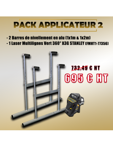 Pack Applicateur 2 -  Barre à niveler...
