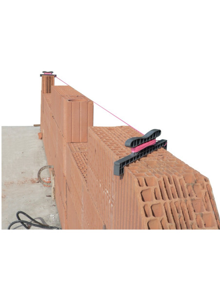 Cordeau enrouleur LE KORDO 200mm avec fils fluo 1,5mmx20m - TALIAPLAST 400441