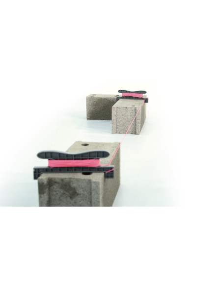 Cordeau enrouleur LE KORDO 200mm avec fils fluo 1,5mmx20m - TALIAPLAST 400441