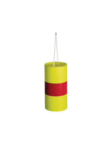 Fardier cylindrique taliafluo jaune bande retro rouge - TALIAPLAST 510115