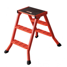 Marchepied pliant aluminium 3 marches Hauteur 70 cm -...