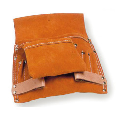 Poche à outils grand modèle cuir souple riveté - MONDELIN...