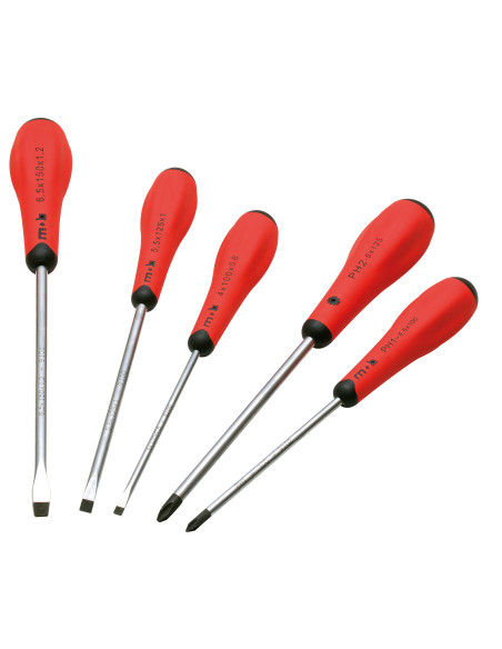 Jeu de 6 tournevis Fente + Philips - MOB 9128005101