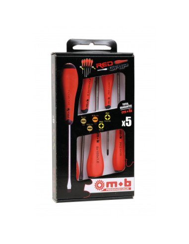 Jeu de 6 tournevis Fente + Philips - MOB...