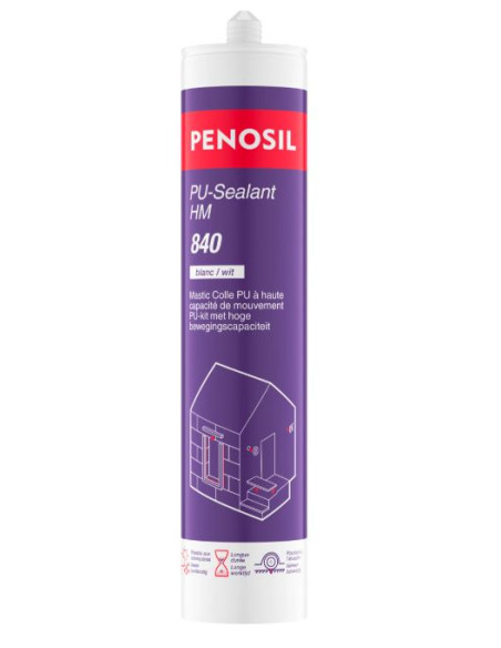 PENOSIL PU-SEALANT 840 HM Mastic colle polyuréthane - BLANC - 300ML