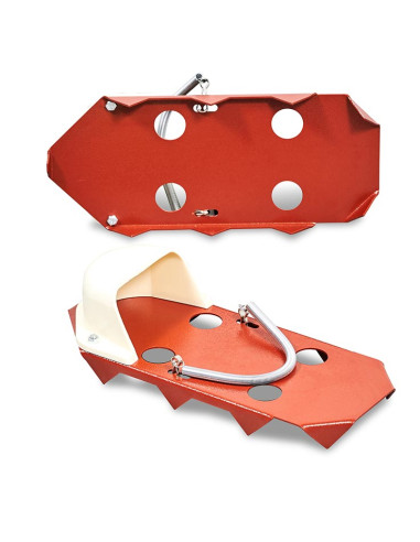 Paire de patins crantée avec ressorts -...